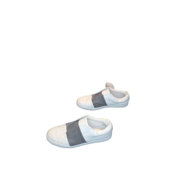 Vince Sneakers Women Sz 9 Leather Slip On White Designer Everyday Workwear - Picture 2 of 6